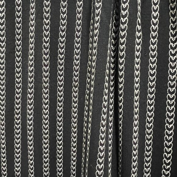 $59 Ann Taylor Loft Sleeveless Tie Neck Black White Stripe Top Size Small Blouse - Picture 4 of 7